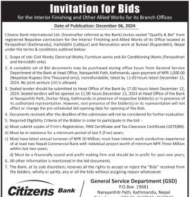 Invitation for Bids