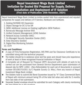 Invitation for Sealed Bid