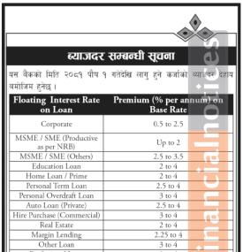 पुस महिनाका लागि कुमारी बैंकको नयाँ ब्याजदर सार्वजनिक, जानौ कुन खताामा कति ?
