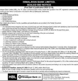 Sealed Bid Notice