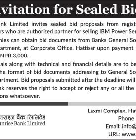 Invitation for Sealed Bids