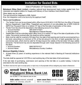 Invitation for Sealed Bids