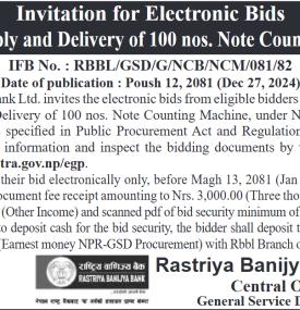 Invitation for Electronic Bids
