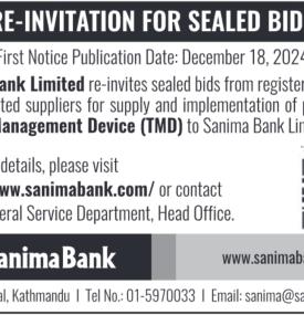 Re-Invitation for Sealed Bids