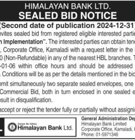 Sealed Bid Notice