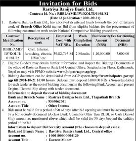 Invitation for Bids