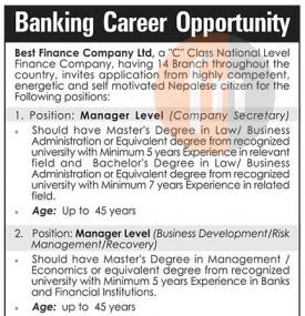 Banking Career Opportunity