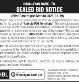 Sealed Bid Notice