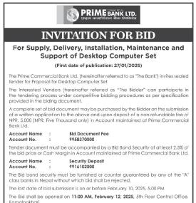 Invitation for Bids -