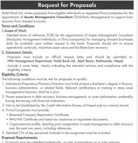 Request for Proposals