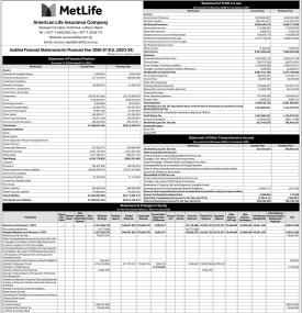 American Insurance Company has published its annual financial statement of the fiscal year 2080/81