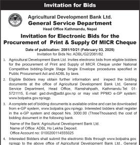 Invitation for Bids