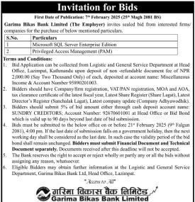 Invitation for Bids