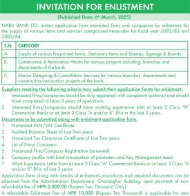 Invitation for Enlistment