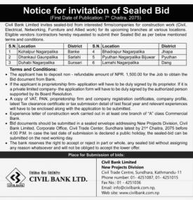 Invitation of Sealed Bid