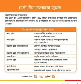 बैंक खुल्ला रहने बारे लक्ष्मी सनराइज बैंकको सूचना - Banking Hours -