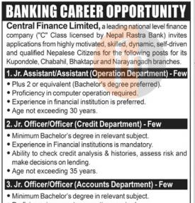 Banking Career Opportunity 