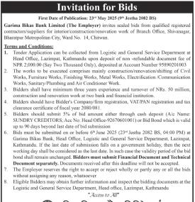 Invitation for Bids