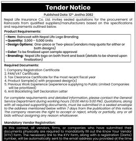 Tender Notice