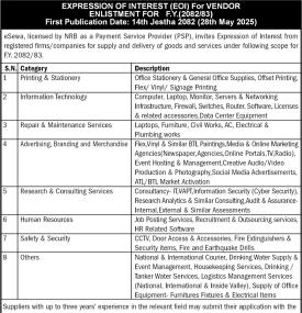 Expression of Interest (EOI)