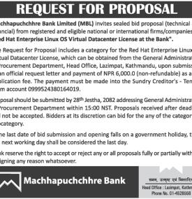 Request For Proposal