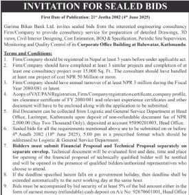 Invitation for Sealed Bids