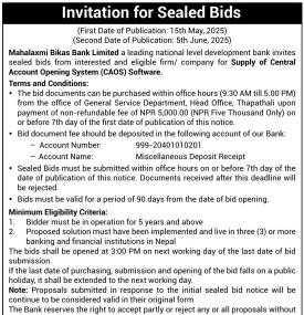 Invitation for Sealed Bids