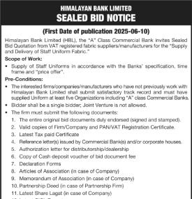 Sealed Bid Notice