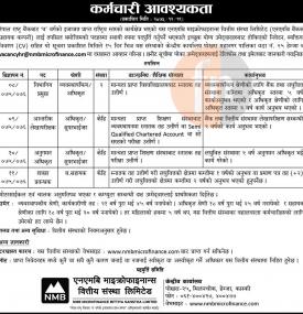 Microfinance मा कर्मचारी आवश्यकता