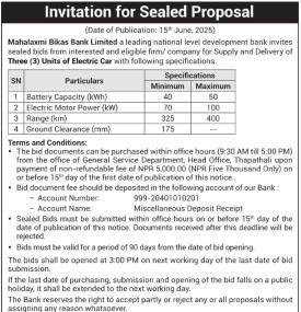 Invitation for Sealed Proposal