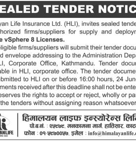 Sealed Tender Notice