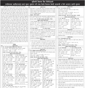ऋणीहरुलाई कर्जा चुक्ता भुक्तान गर्ने तथा धितो लिलाम बिक्री सम्बन्धी ३ दिने सूचना