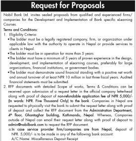 Request for Proposals
