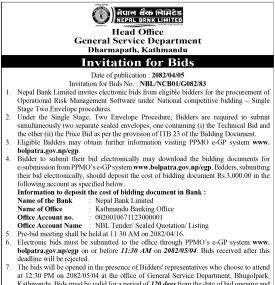Invitation for Bids