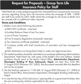 Request for Proposals