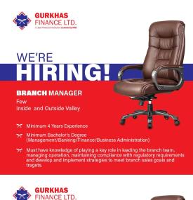Gurkhas Finance Announces Job Vacancies for Key Positions Across Nepal
