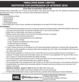 Invitation for Expression of Interest (EOI)