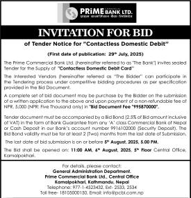 Invitation for Bid