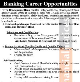 Banking Career Alert: Green Development Bank Announces New Job Openings