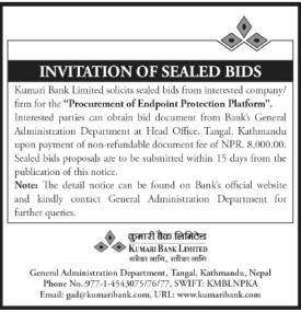 Invitation of Sealed Bids