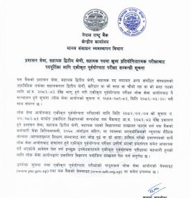 खुला प्रतियोगितात्मक परीक्षाबाट पदपूर्तिका लागि एकीकृत पूर्वयोग्यता परीक्षा सम्बन्धी सूचना