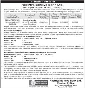 Invitation for Bids