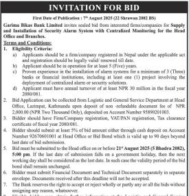 Invitation for Bid