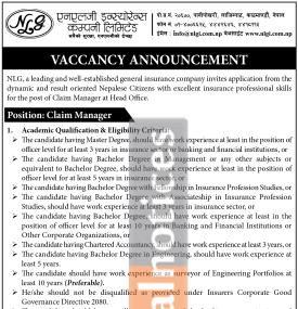 Career Opportunity at NLG Insurance