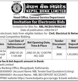 Invitation for Electronic Bids