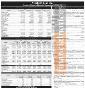नेपाल एसबिआई बैंकको नाफामा गिरावट, खराब कर्जामा बढाेत्तरी – Q4 Report -