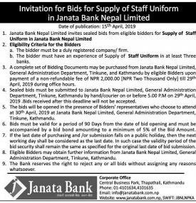 Invitation for Bids