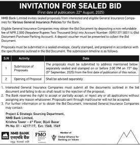 Invitation for Sealed Bids