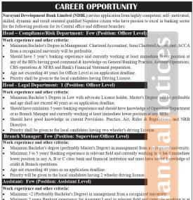 Job Opportunities at Narayani Development Bank