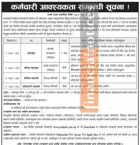 जनउत्थान सामुदायिक लघुवित्तको कर्मचारी आवश्यकता सम्बन्धी सूचना -